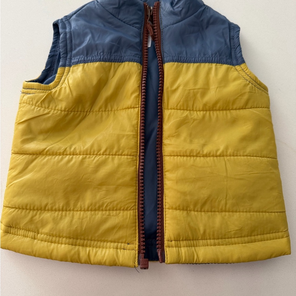 Carter's Yellow and Blue Puffer Vest